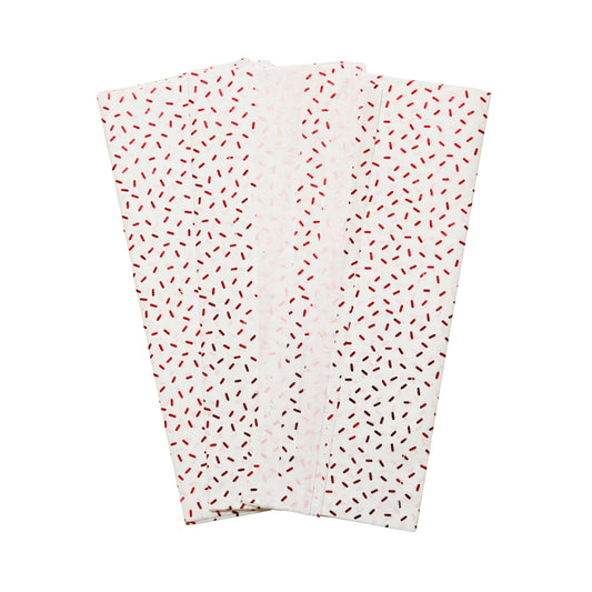 3 x Pack of 10 Confetti Sprinkles Luxury Red Metallic Plastic-Free 18gsm Tissue Paper Sheets 50x70cm - Patterned Tissue Paper for Xmas, New Year, Party, Wedding, Birthday Packing Present Gift Box DIY Art Crafts