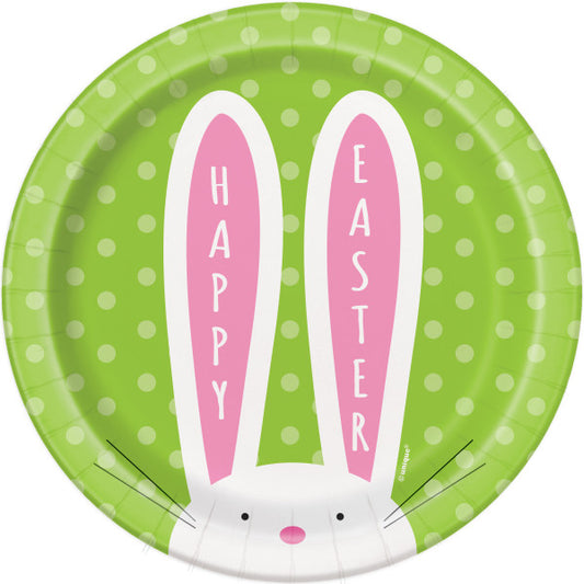 Pack of 8 Cute Easter Round 7" Dessert Plates