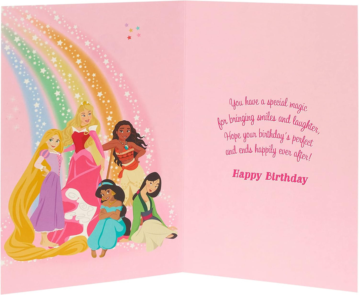 Disney Princess Beauty and the Beast 5th Birthday Card