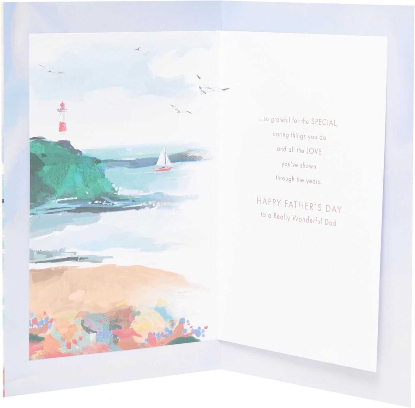 Coastal Scene Design For Dad Father's Day Card