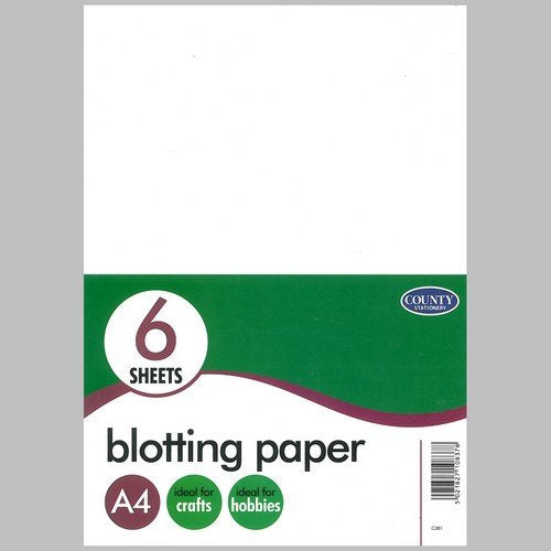 County A4 Blotting Paper 6 Sheets– Shop Inc