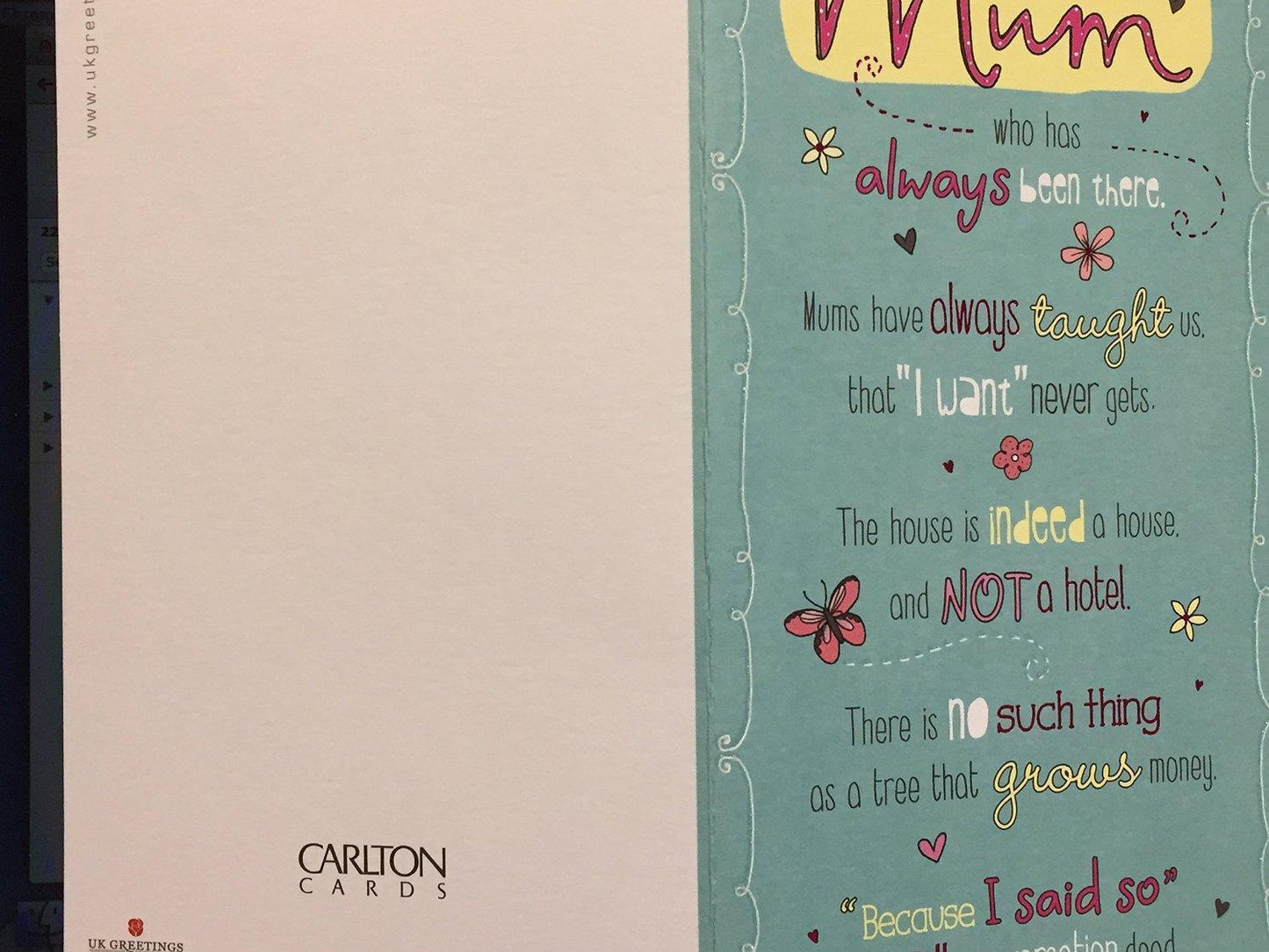 For a MUM Who Has Always Been There, Mother's Day Greetings Card