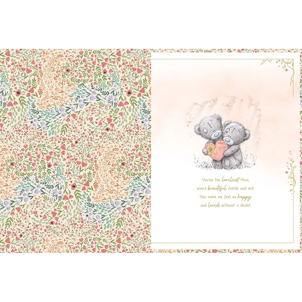 Bears Drinking Tea Beautiful Mum Luxury Handmade Mother's Day Card With Keepsake Box