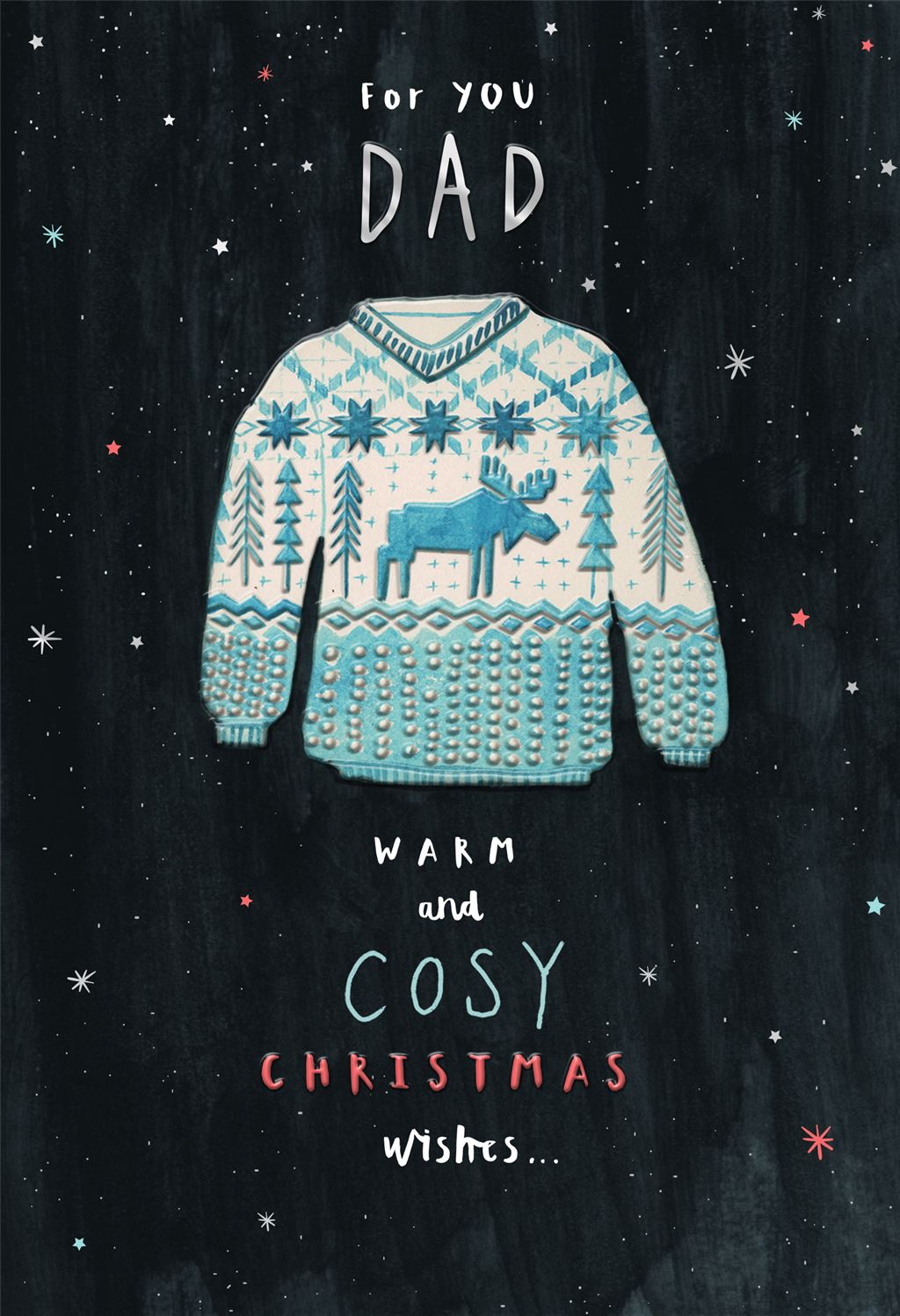 Jumper Design Dad Christmas Card