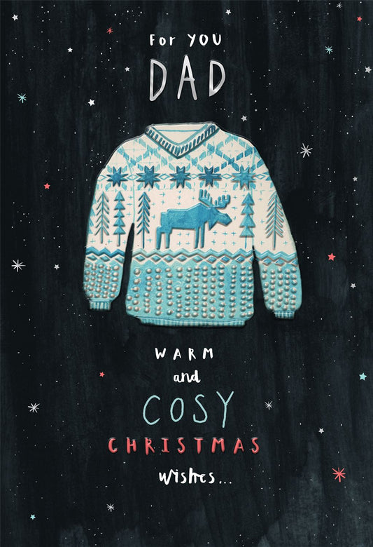 Jumper Design Dad Christmas Card