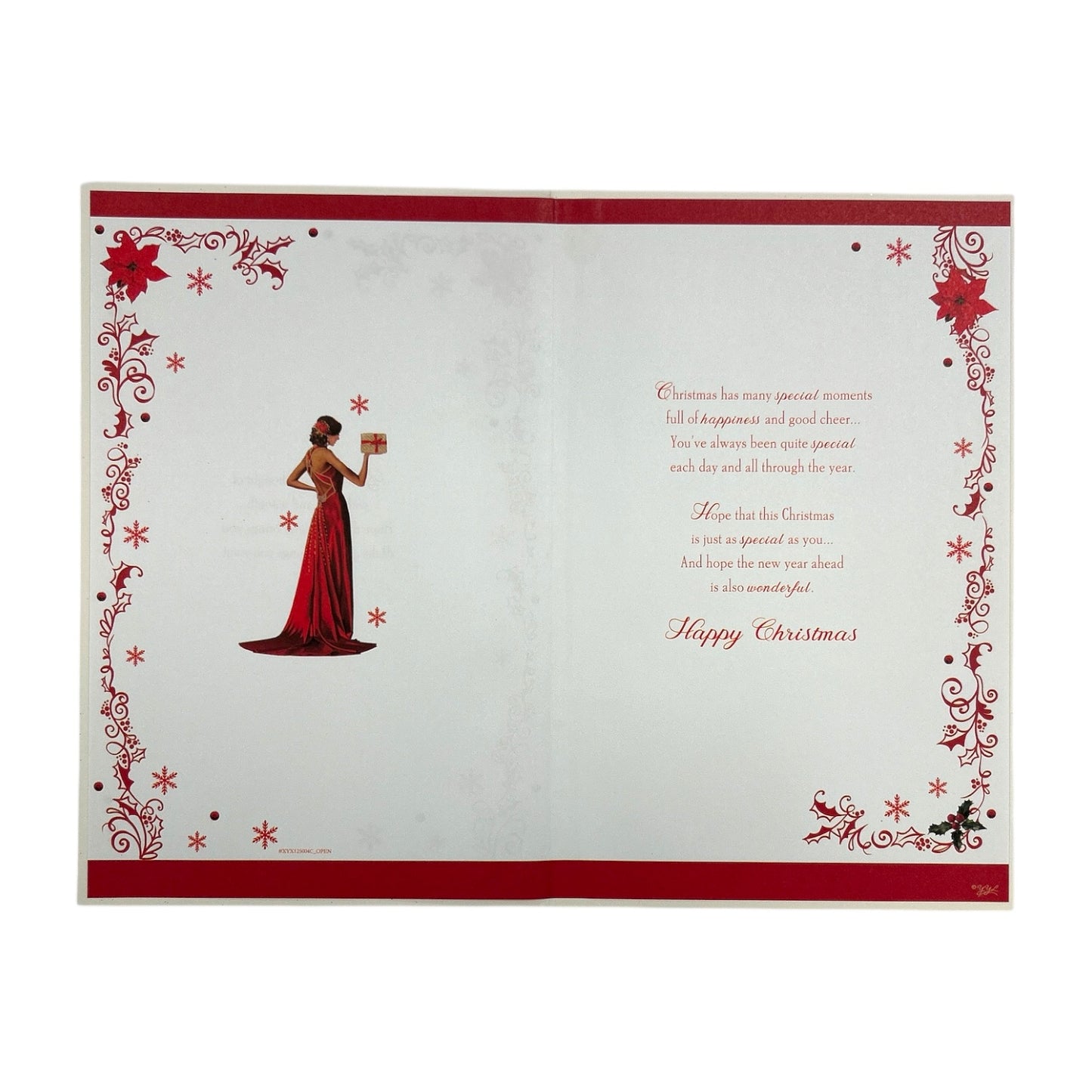 With Love to a Wonderful Granddaughter Christmas Card