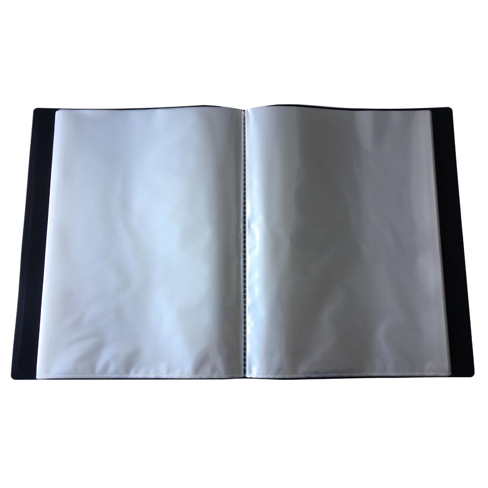 A4 Black Flexible Cover 80 Pocket Display Book