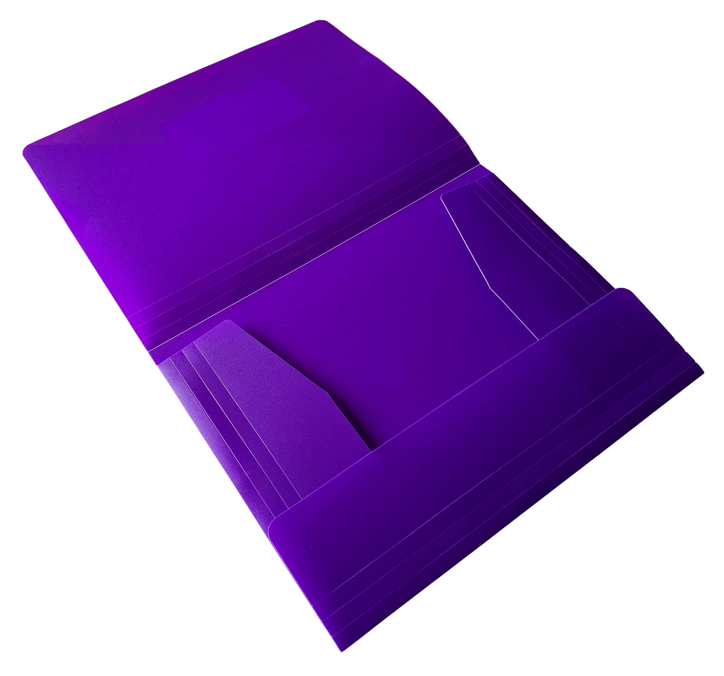 Pack of 120 A4 Purple 3 Flap Folders with Elasticated Closure