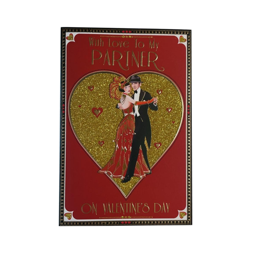 To Partner Couple Dancing Design Valentine's Day Card