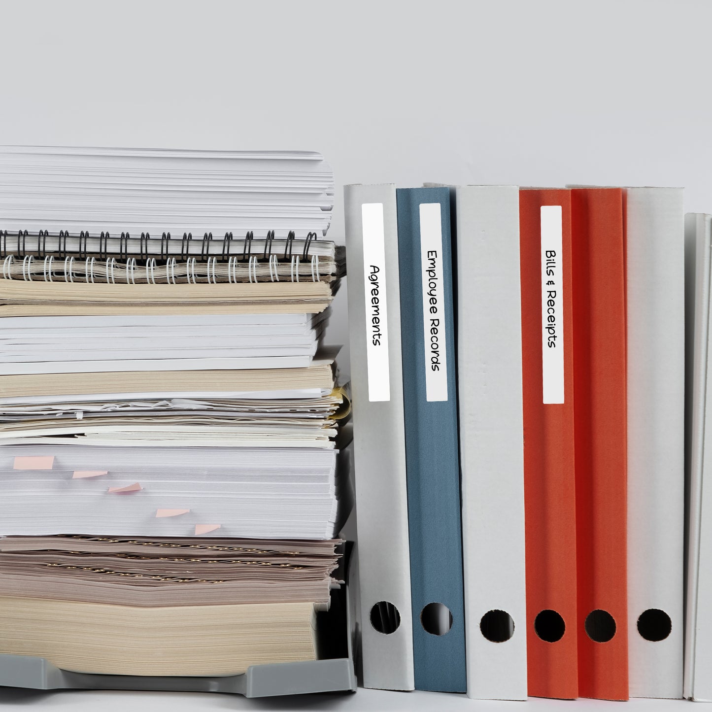 Pack of 288 White 12x102mm Rectangular Labels - Adhesive Stickers