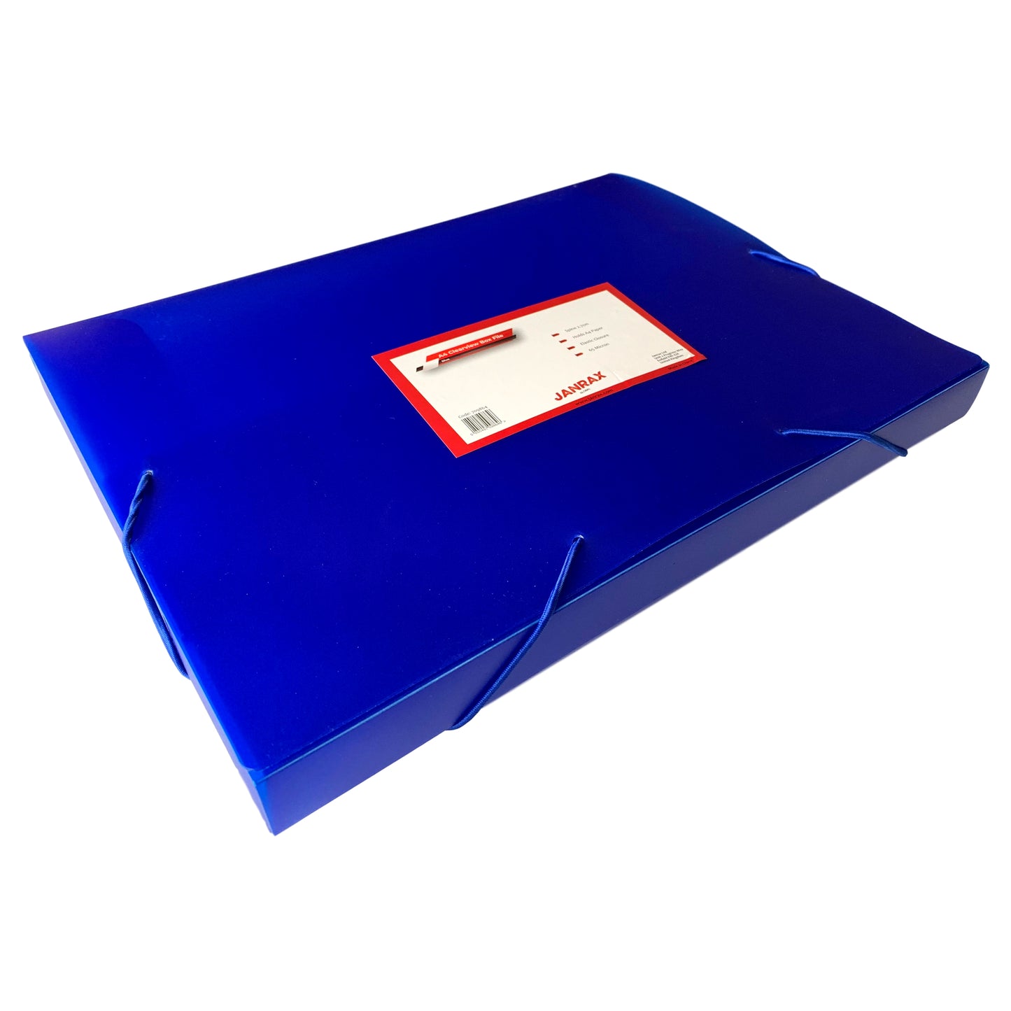 Pack of 60 A4 Clearview Blue Box File with Elastic Closure