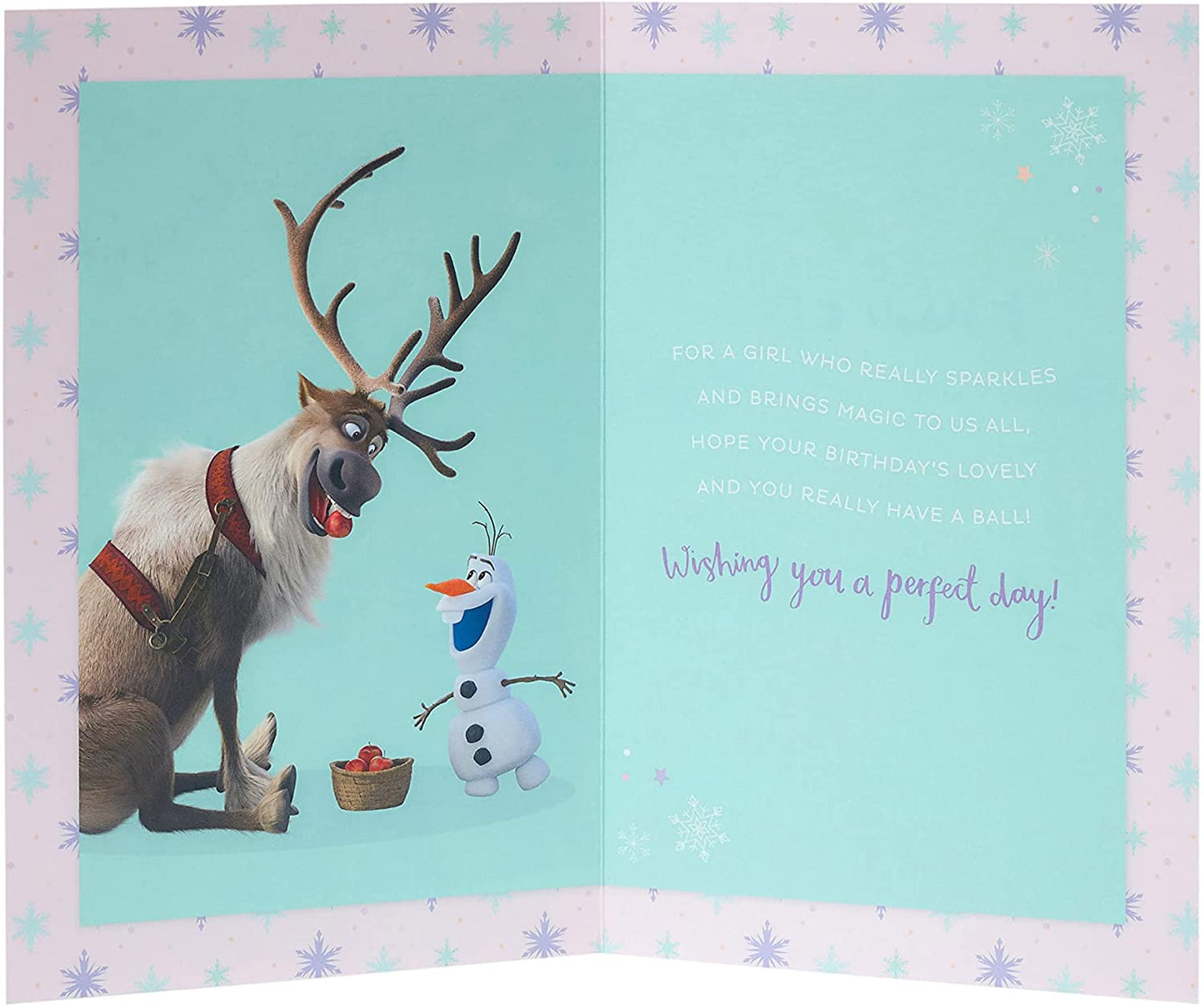 Frozen Birthday Card for Lovely Granddaughter