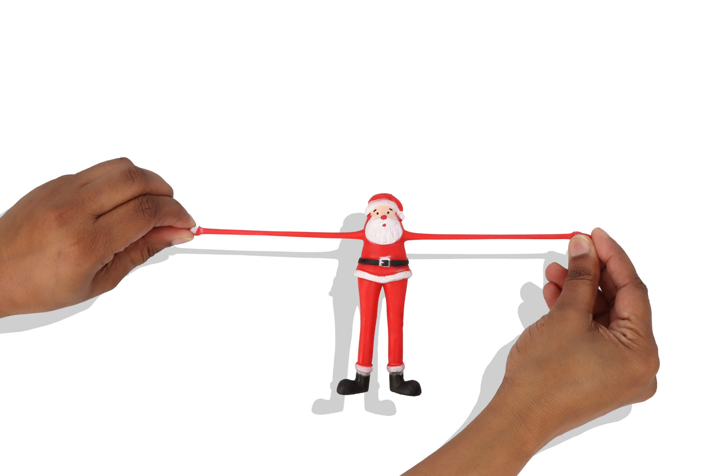 Pack of 12 Christmas Stretchy Santas 11.5CM