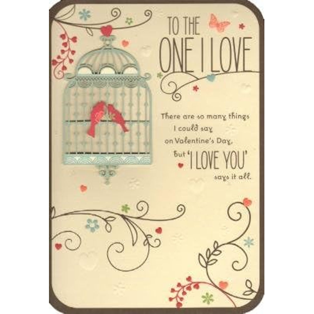 One I Love Valentine, Valentine's Day Card