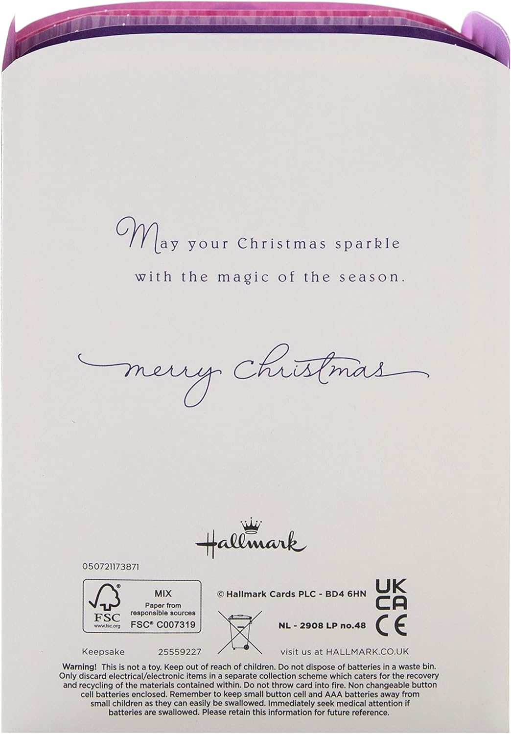 The Nutcracker Musical Light-Up Pop Up 3D Christmas Card