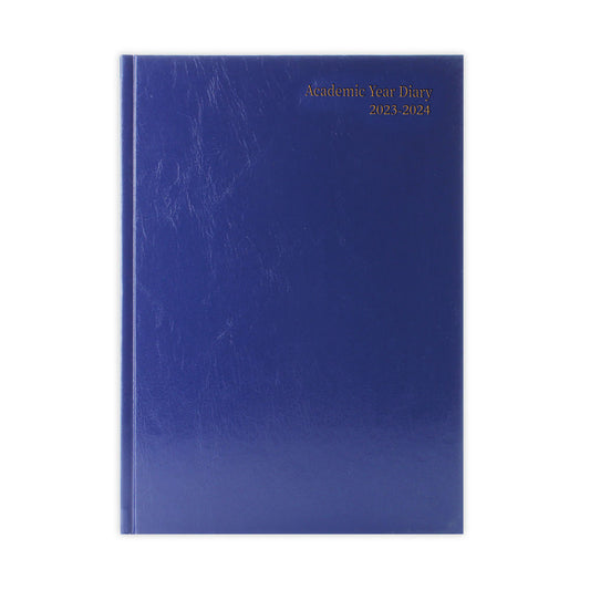 2023-2024 A4 Day Per Page Blue Academic Diary