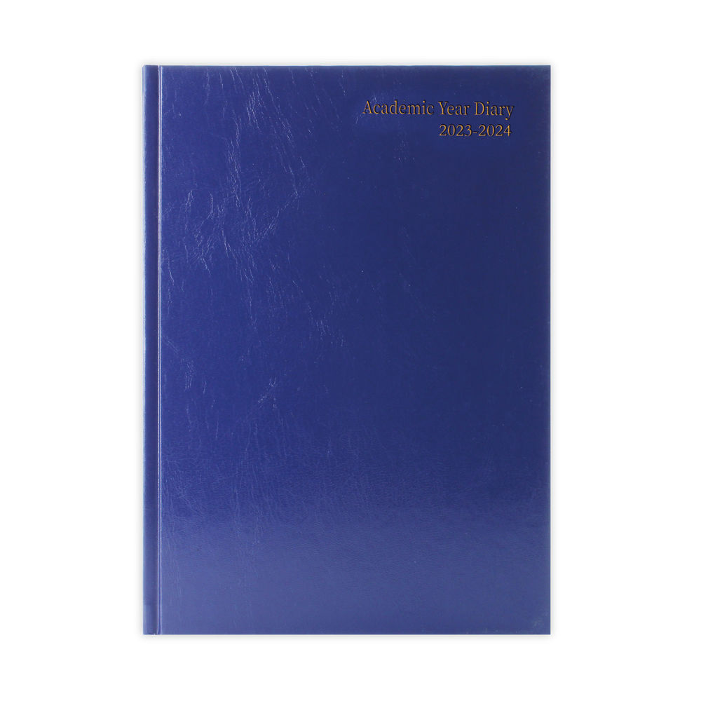2023-2024 A4 Day Per Page Blue Academic Diary