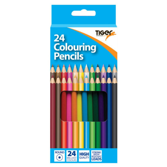 Box of 24 Full Length Colouring Pencils