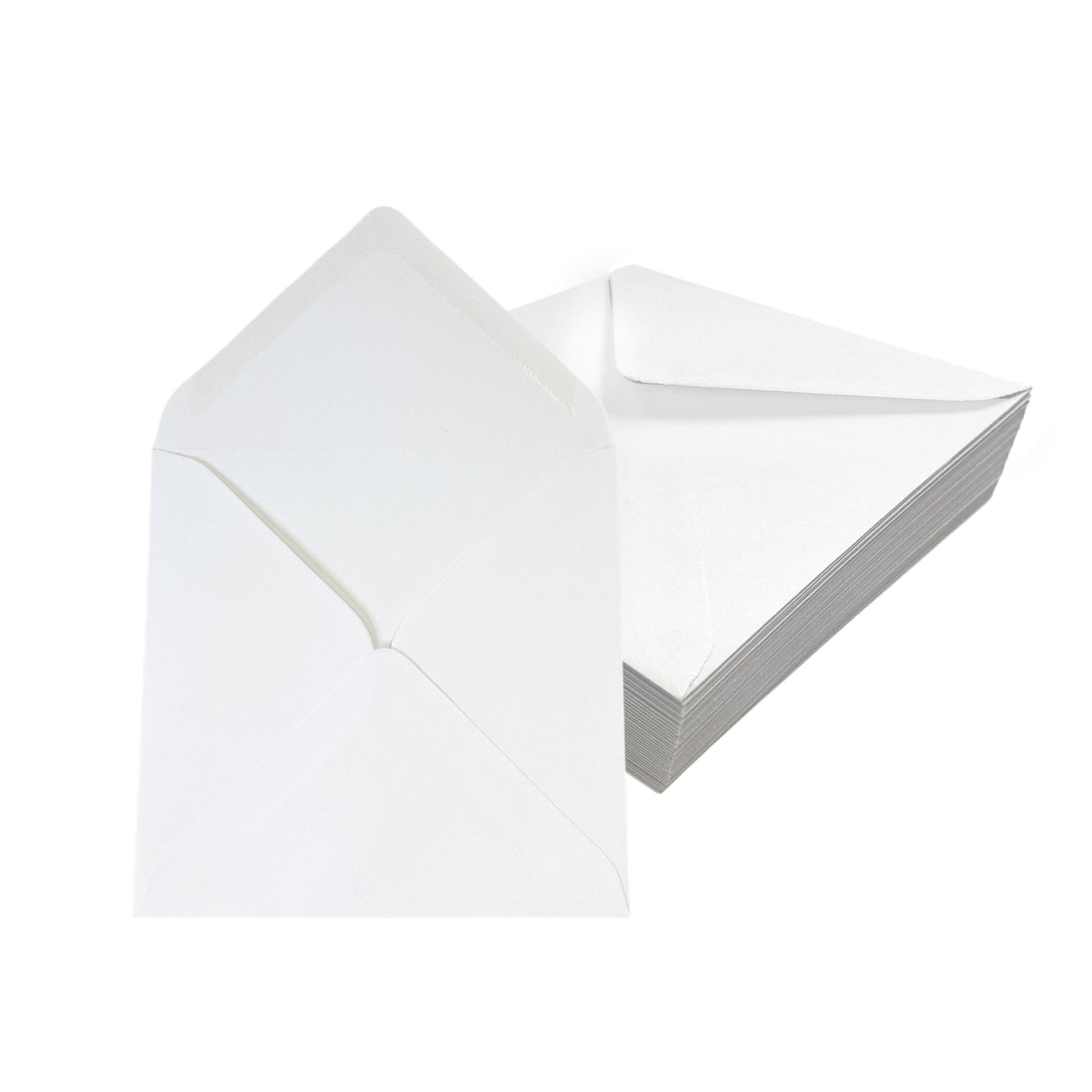 Pack of 50 White 100gsm 120x120mm Gummed Envelopes