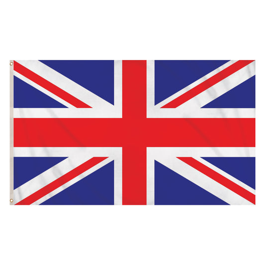 Union Jack Flag Polyester 3 ft. x 5 ft. - England United Kingdom British National Flag Outdoor Events Celebrations Patriotic Displays