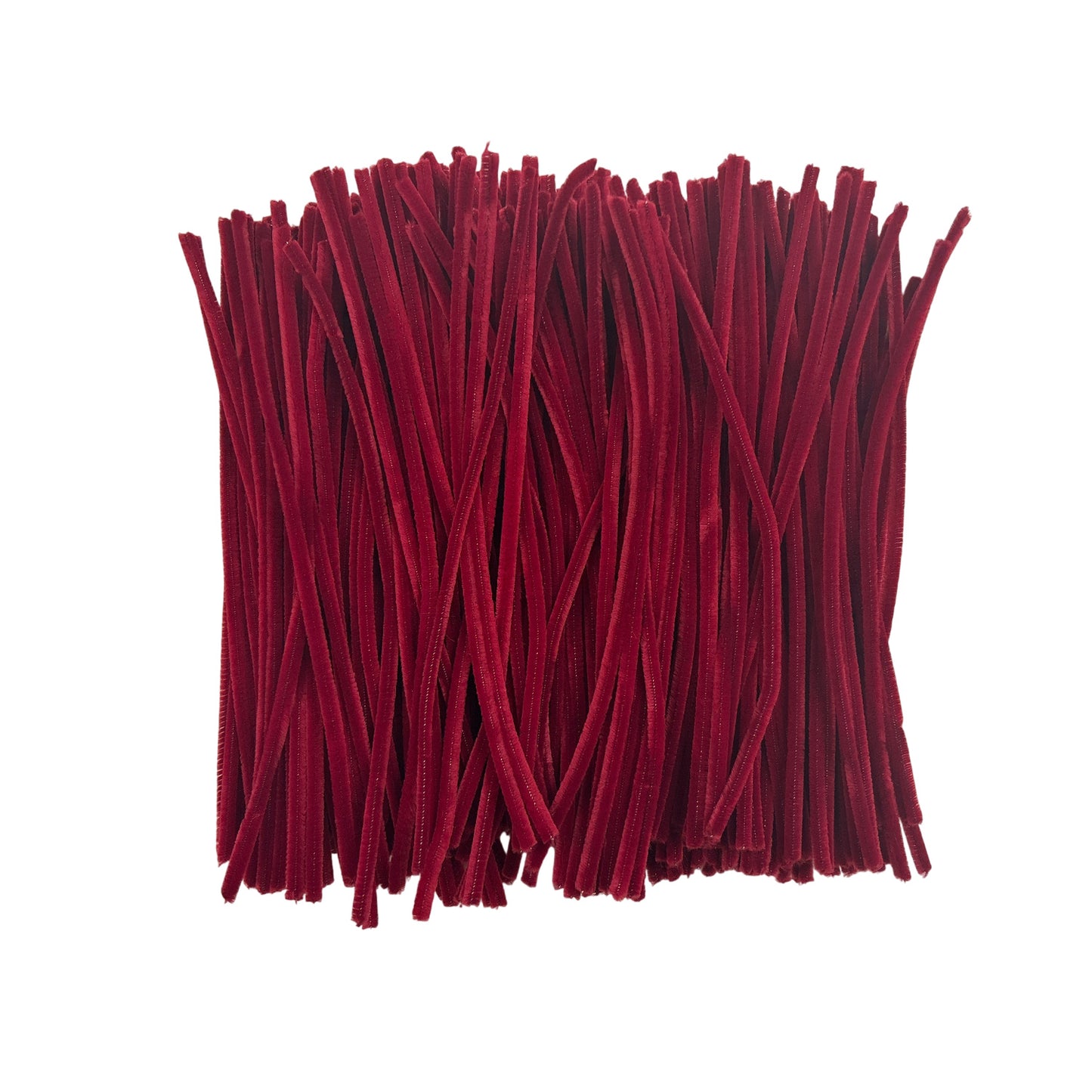 Pack of 500 Burgundy Coloured Pipe Cleaners 30cm x 6mm Craft Chenille Stems