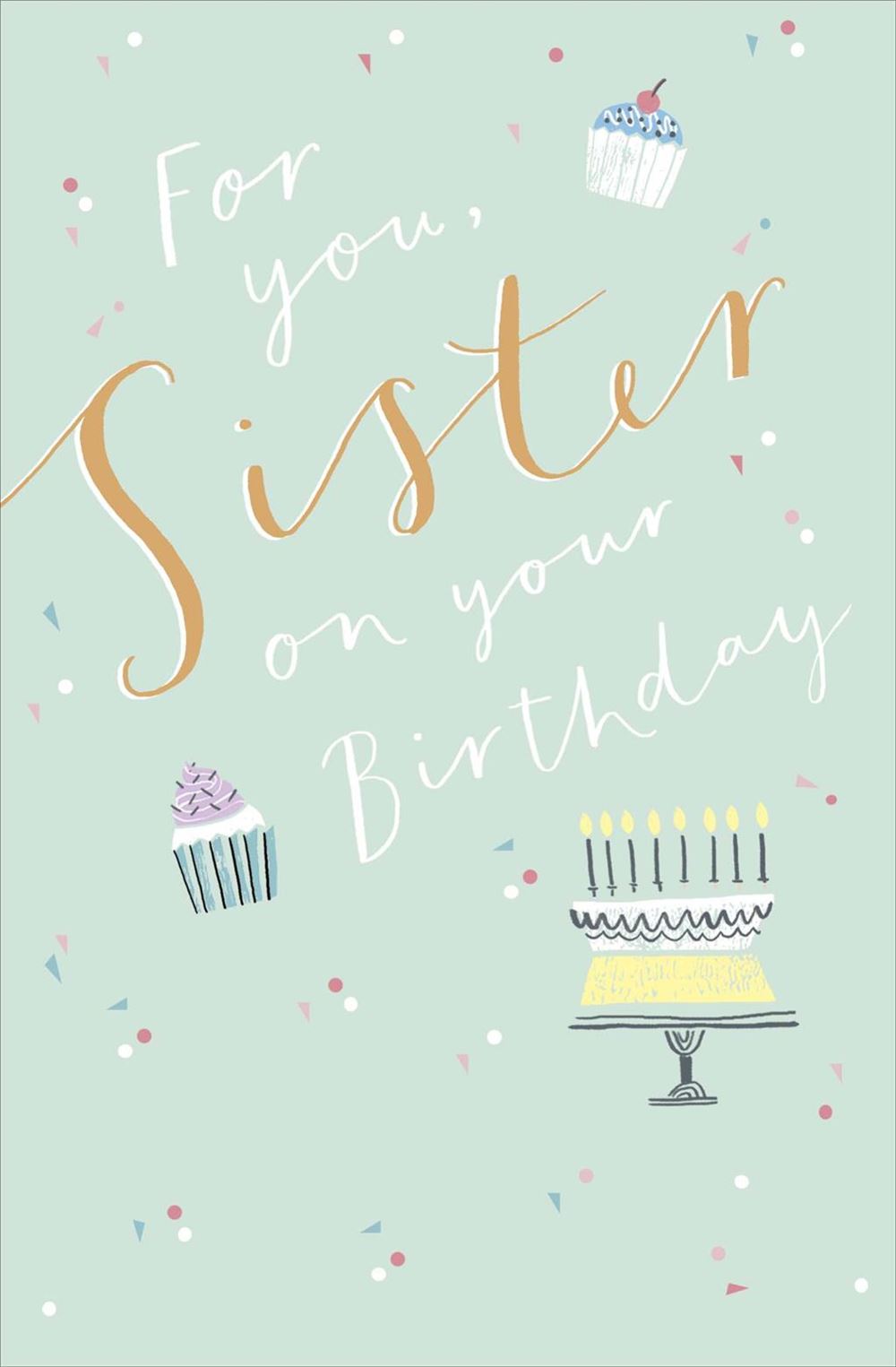 Cake Design Sister Birthday Card
