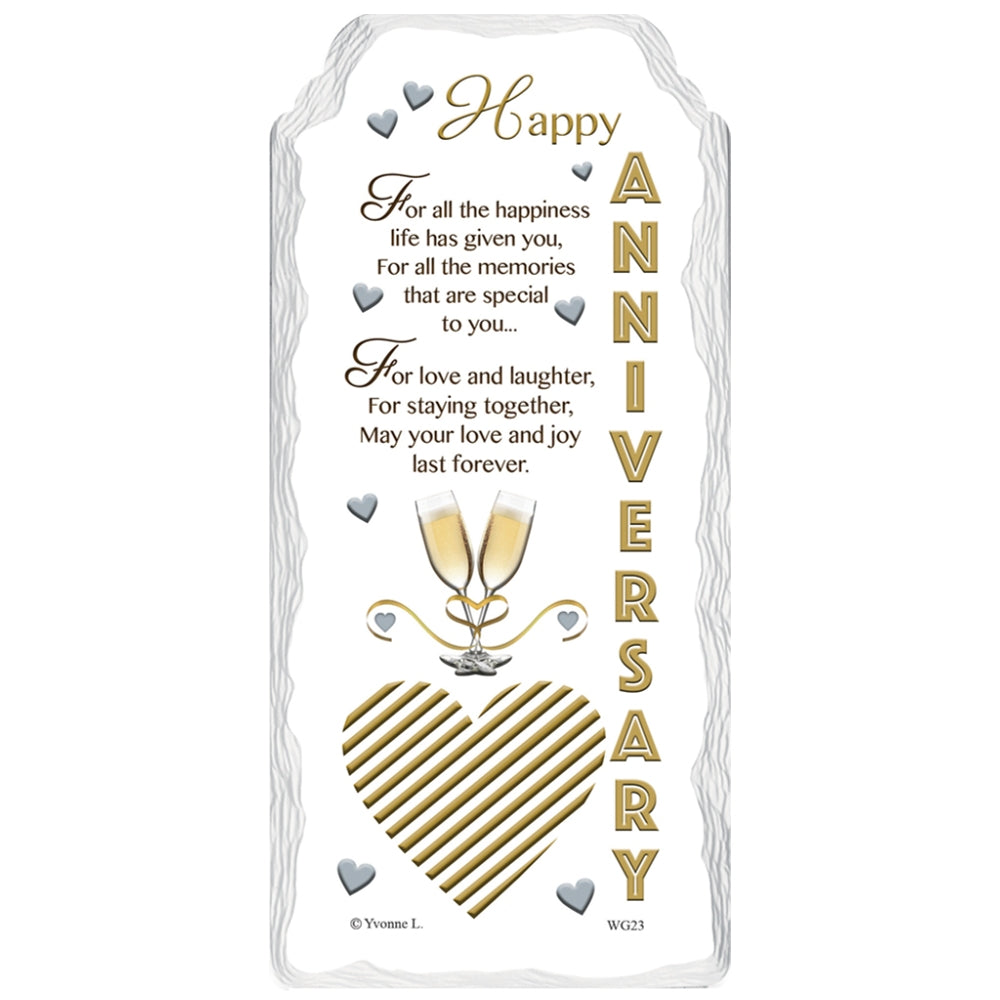 On Your Anniversary Sentimental Handcrafted Ceramic Plaque