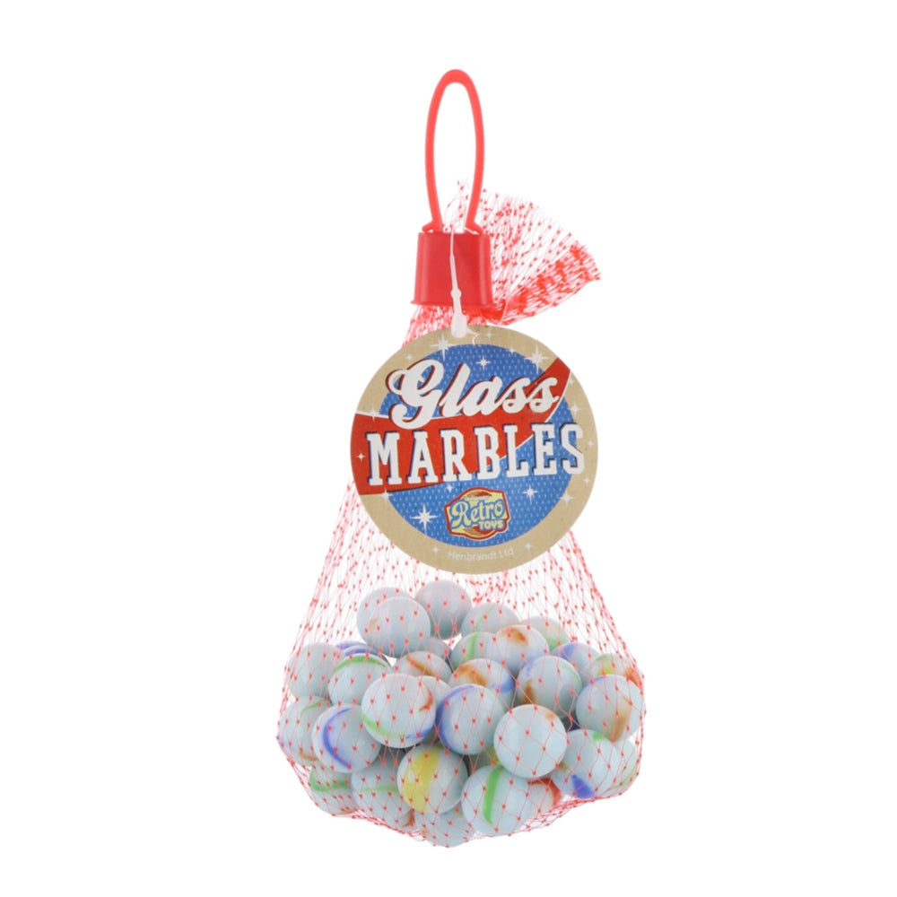 Pack of 50 Glass Marbles in Net