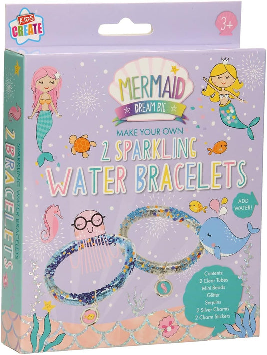 Make Your Own 2 Mermaid Sparkling Water Bracelets