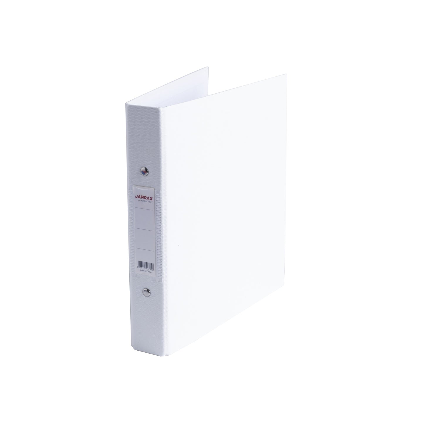 Pack of 3 A5 White Paper Over Board Ring Binders by Janrax