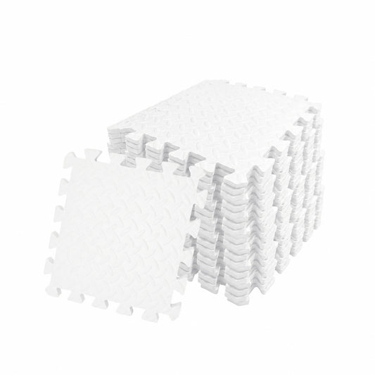 Pack of 20 30x30cm White Coloured 1cm Thick EVA Foam Mats