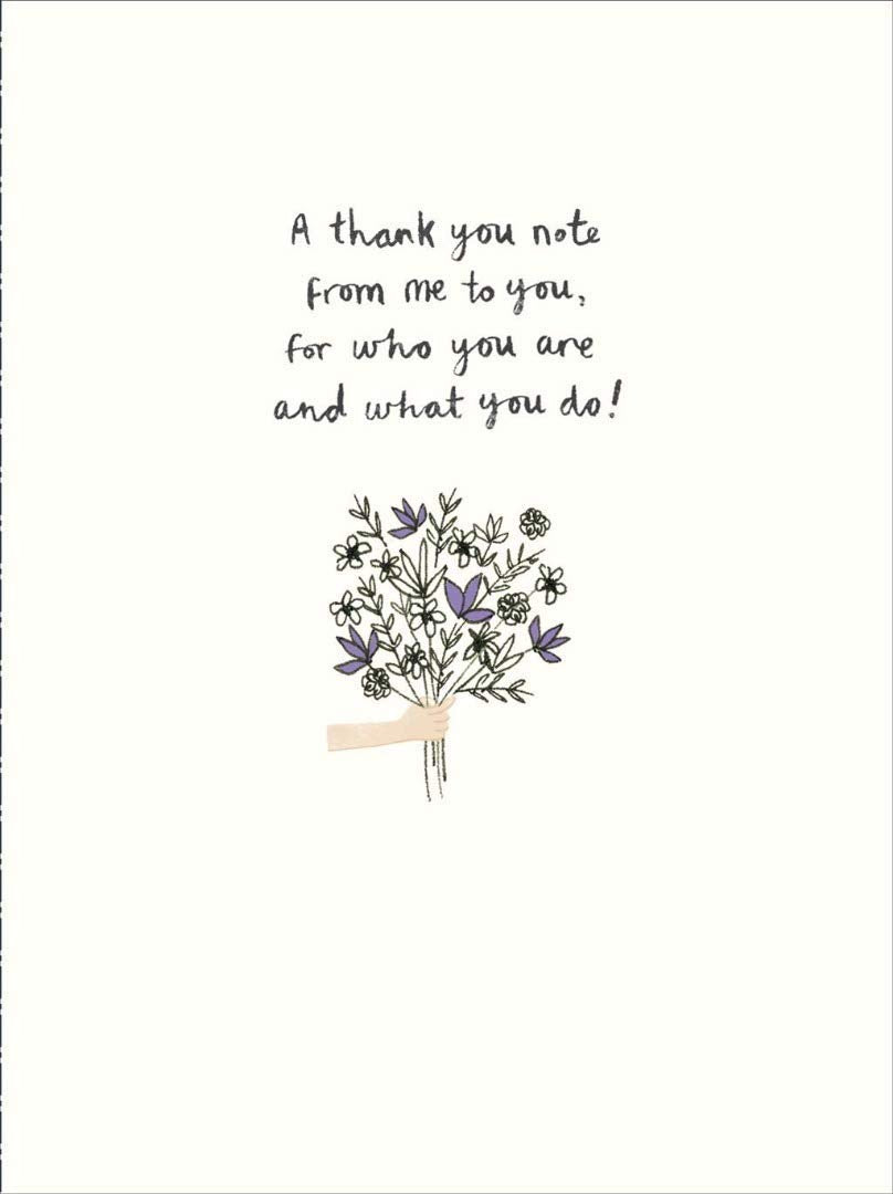 Bouquet of Wild Flowers Design Thank You Card