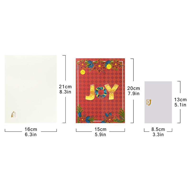 Joy in Bloom 3D Christmas Pop Up Card