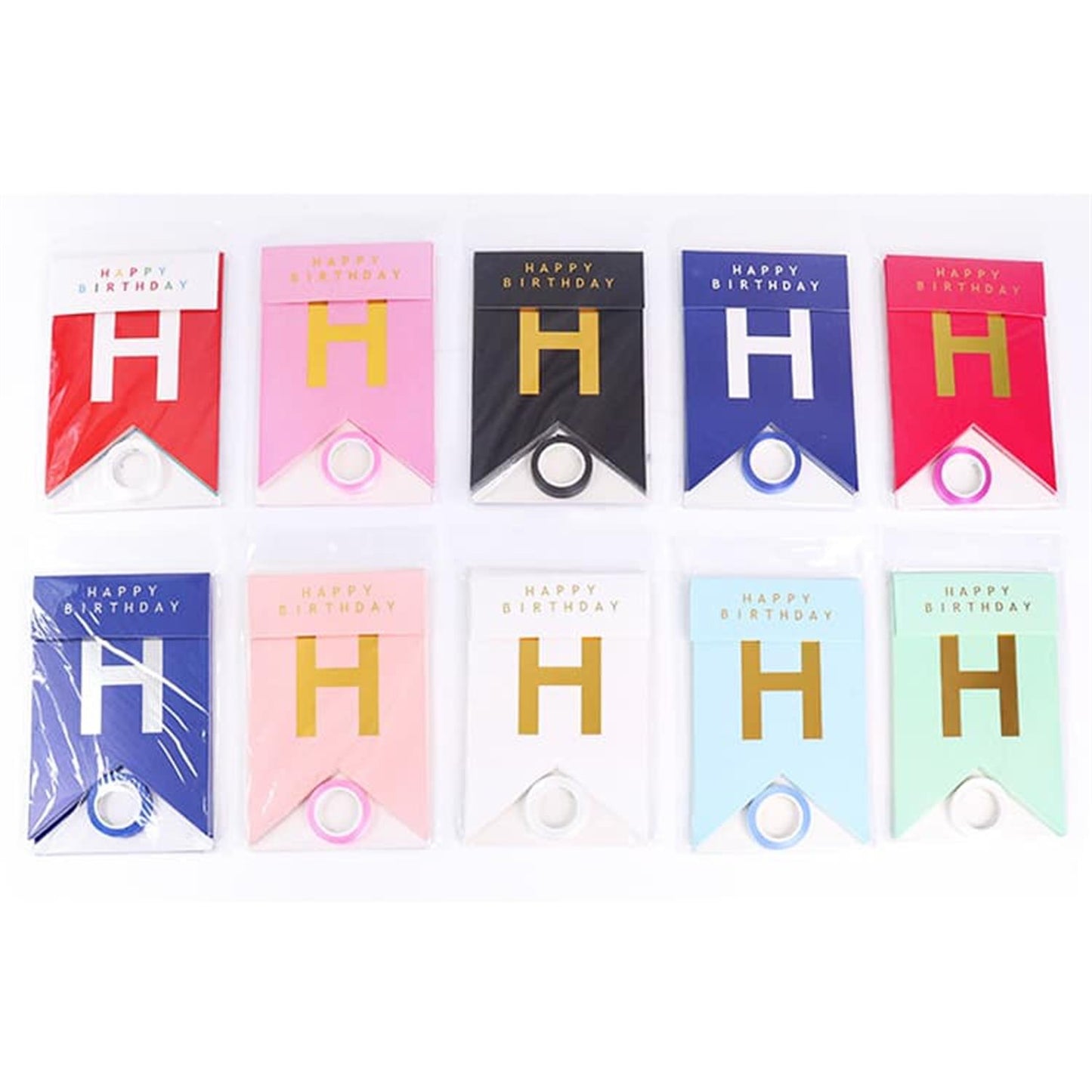 Peach Happy Birthday Party Banner