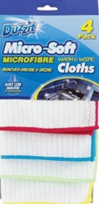 Duzzit Microfiber Wash and Wipe Cloth (3 Pack)