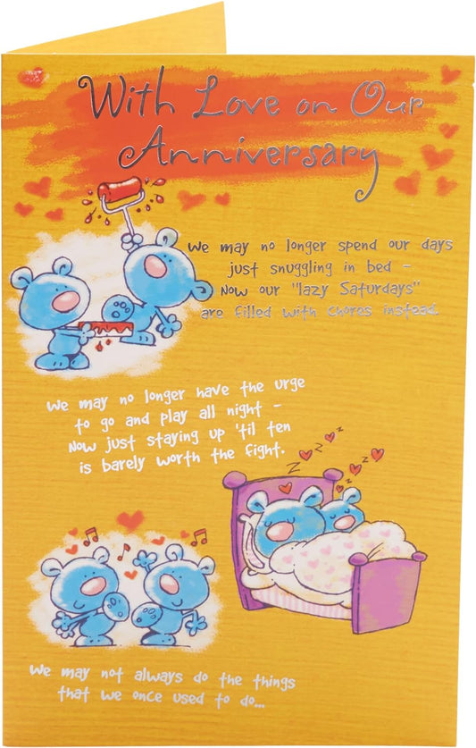 Pop-Up Heart Design Anniversary Card