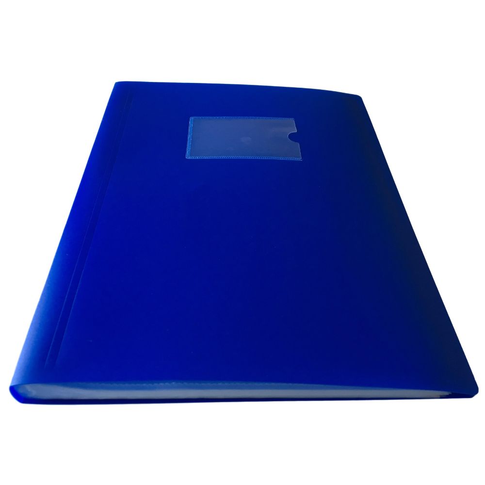 A4 Blue Flexible Cover 80 Pocket Display Book