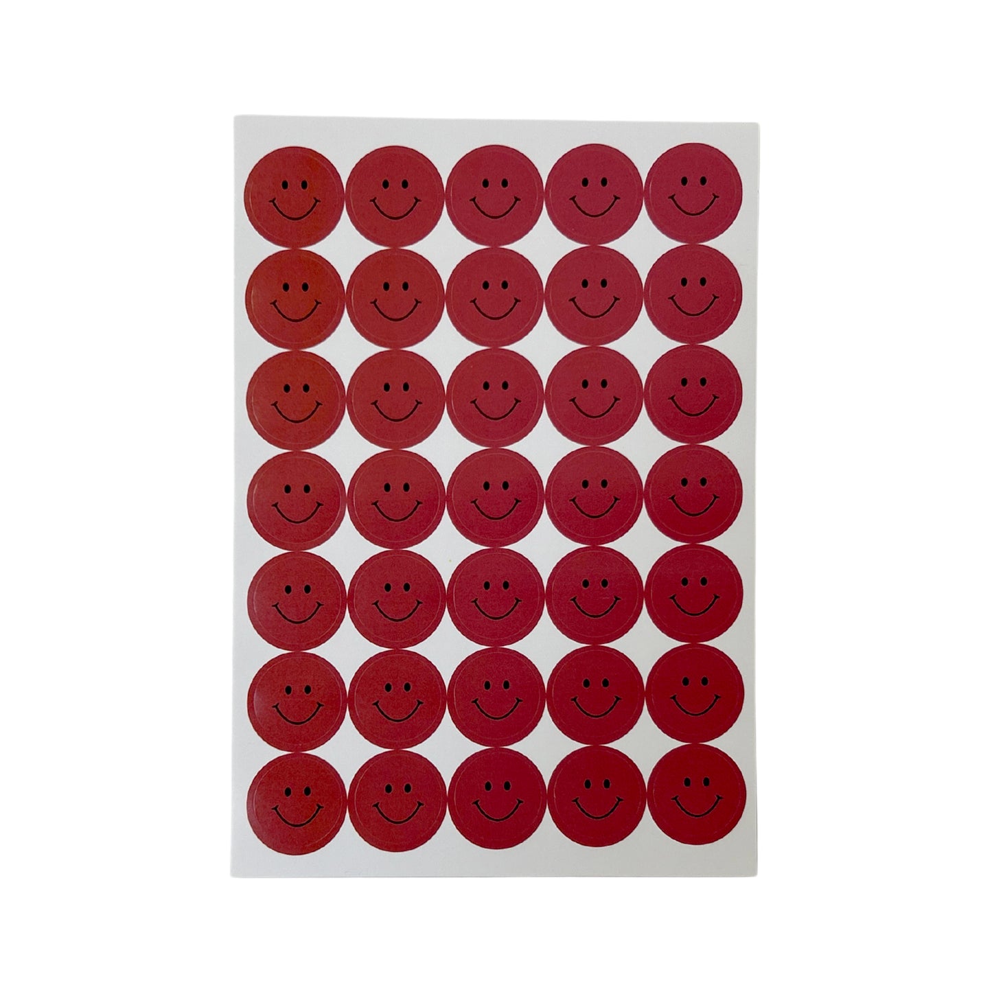Pack of 2520 Dark Pink Smile Face 24mm Self-Adhesive Labels