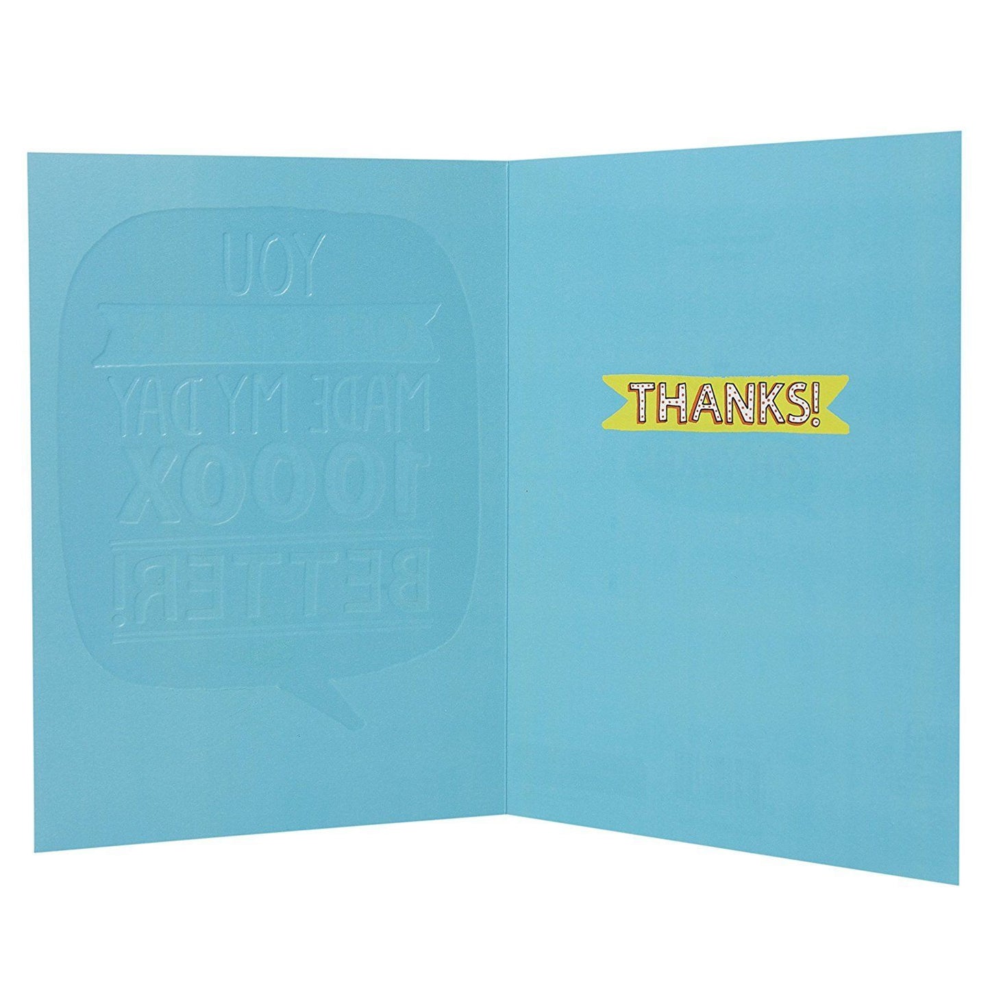 Thank You Card '1000x Better' 