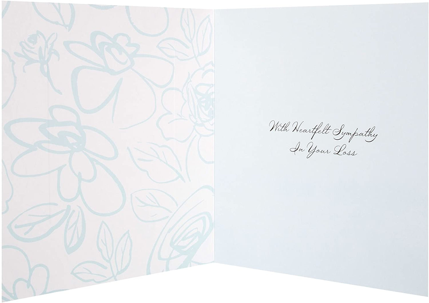 At The Sad Time Sympathy Card Silver 