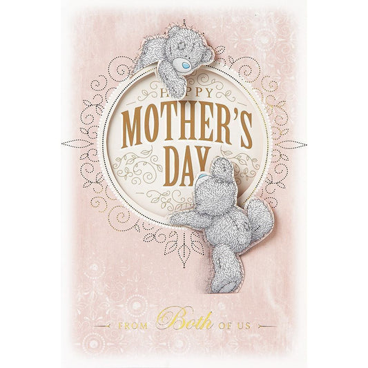 Me to You Bear Die Cut Classic Design Mother's Day Card