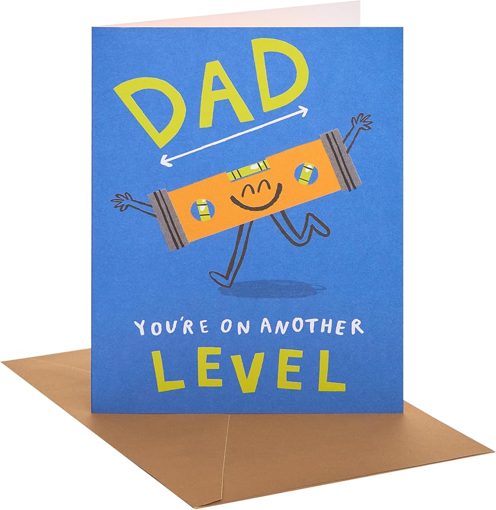 Spirit Level Design Dad Father's Day Card