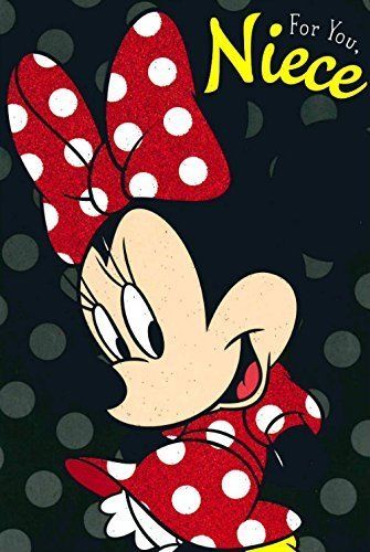 Disney Minnie Mouse Niece Birthday Card 