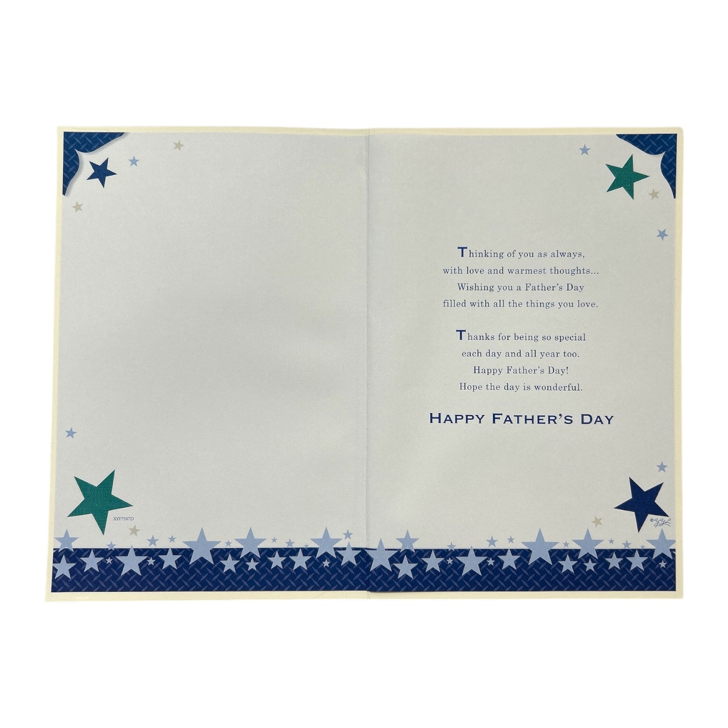 Beautiful Blue Car Design Father's Day Card