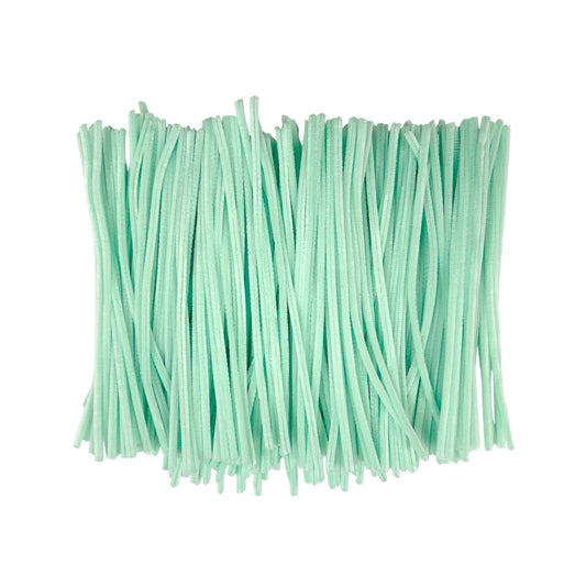 Pack of 250 Pastel Green Coloured Pipe Cleaners 30cm x 6mm Craft Chenille Stems