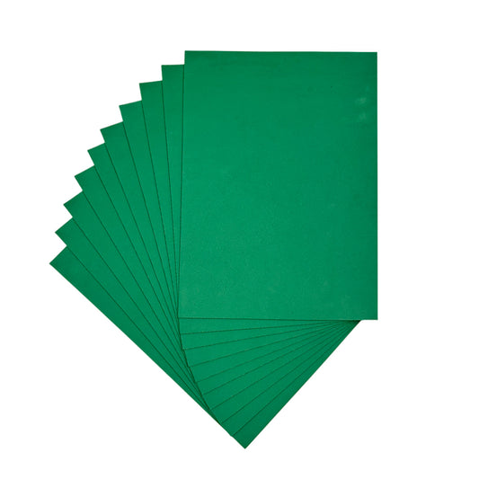 Pack of 50 A4 Dark Green Coloured EVA Foam Sheets