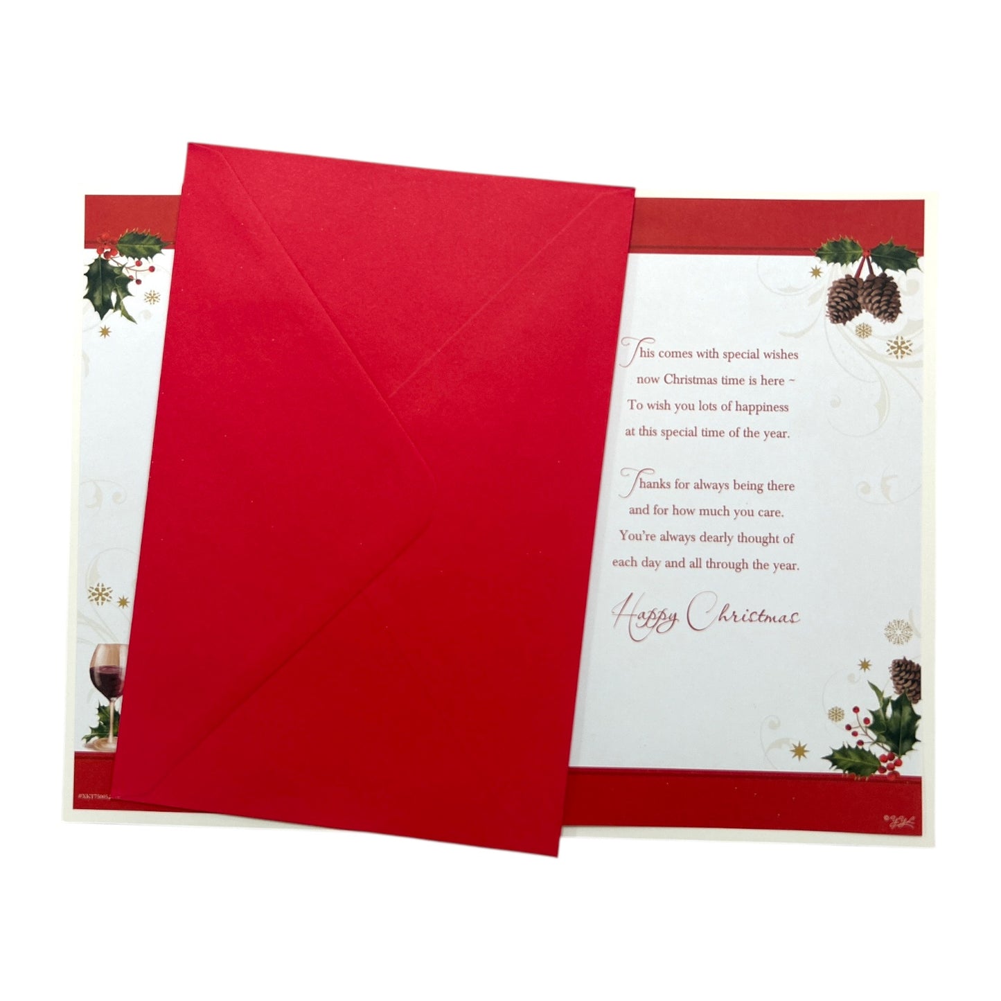 One I Love Festive Christmas Card with Keepsake Card