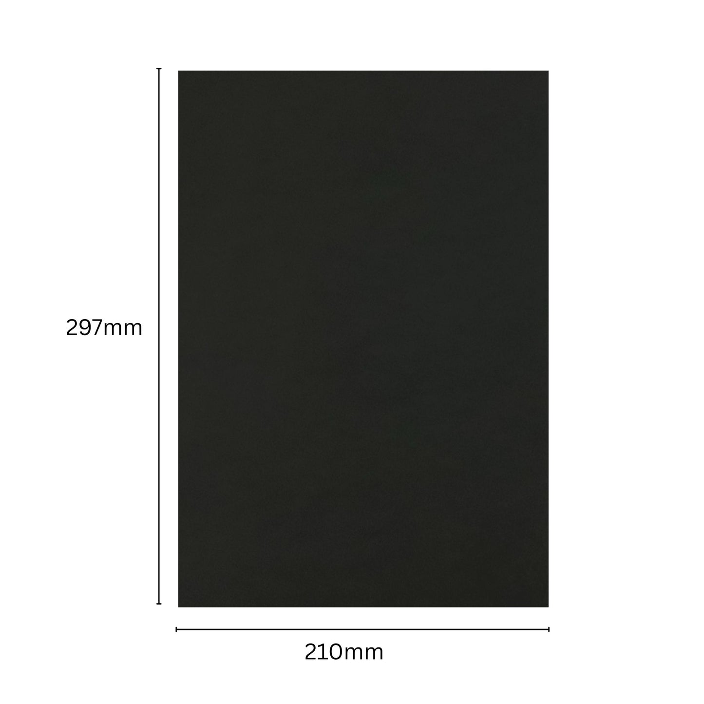 Pack of 10 A4 5mm Black Foam Boards with Core – 210 x 297mm