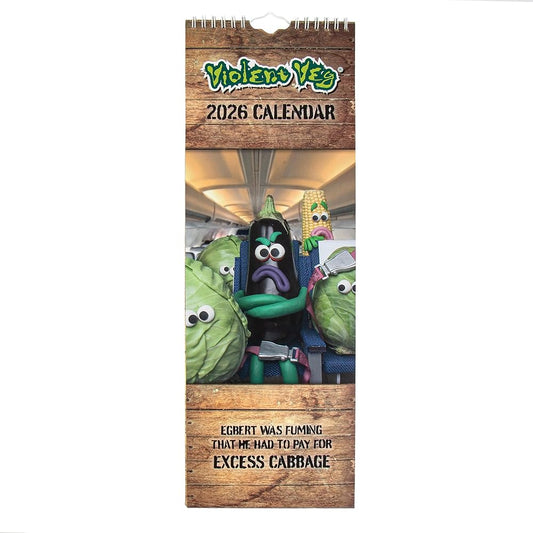 Violent Veg 2026 Slim Wall Calendar