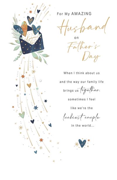 Heartfelt Design Husband Father's Day Card